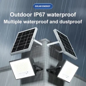 500W Solar Outdoor Lighting LED Solar Spotlight Intelligent Light Sensor